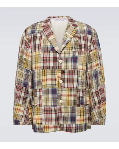 Visvim Yardbird Wool And Linen Blazer - Multicolor