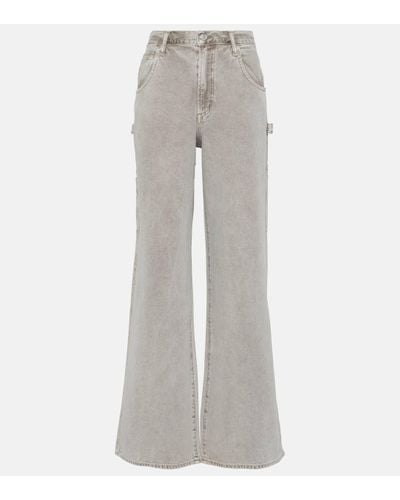 Agolde Magda Carpenter Wide-leg Jeans - Grey