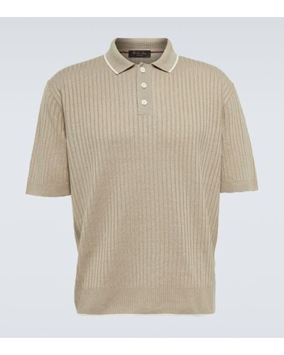 Loro Piana Linen Polo Shirt - Natural