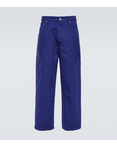KENZO Pantalones de algodon - Azul