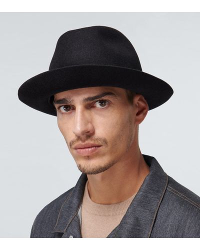 Borsalino Marengo Fedora Hat in Black for Men | Lyst