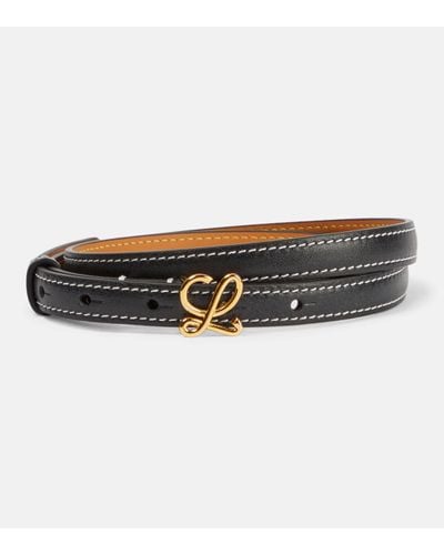 Loewe Leather Belt - Black