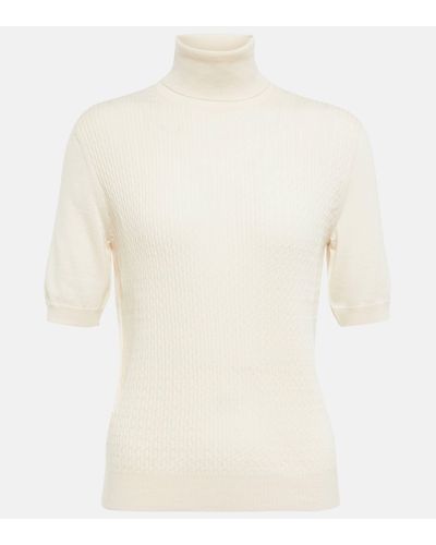 Loro Piana Castle Cable-knit Cashmere Top - Multicolour