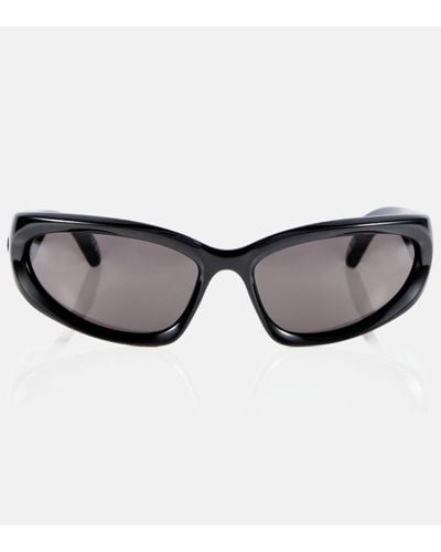 Balenciaga Swift Oval Sunglasses - Brown
