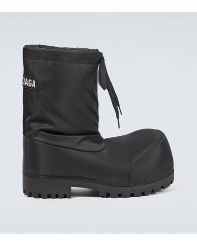 Balenciaga Alaska Nylon Ankle Boots - Black