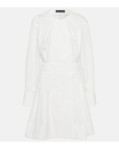 Proenza Schouler Eileen Cotton Poplin Minidress - White