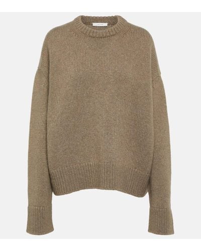 The Row Pullover Dines in cashmere e mohair - Neutro