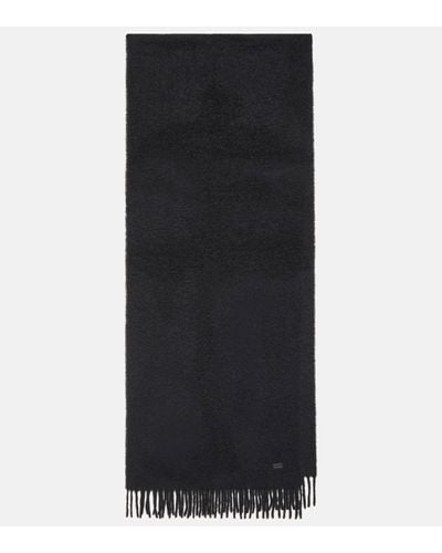 Saint Laurent Wool-blend Scarf - Black