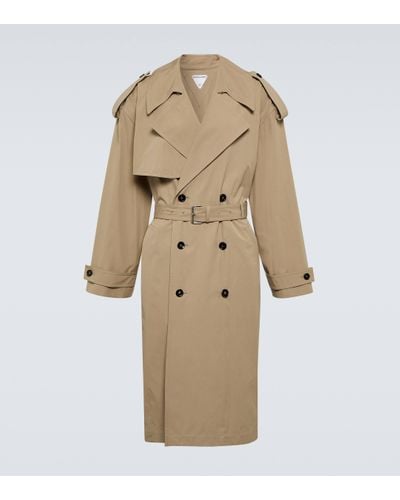 Bottega Veneta Cotton-blend Trench Coat - Natural