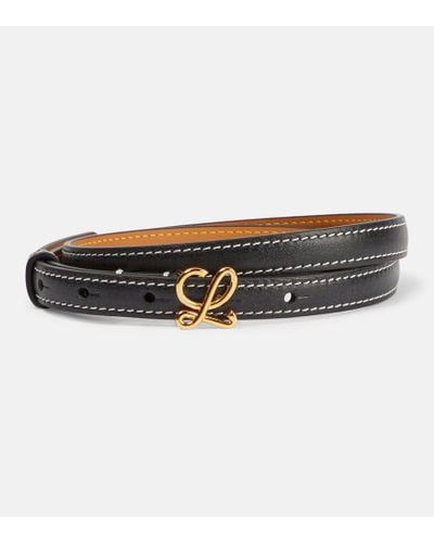 Loewe Leather Belt - Black