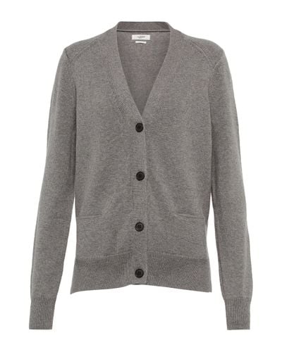 Isabel Marant Isabel Marant, Etoile Brady Cotton And Wool Cardigan - Grey