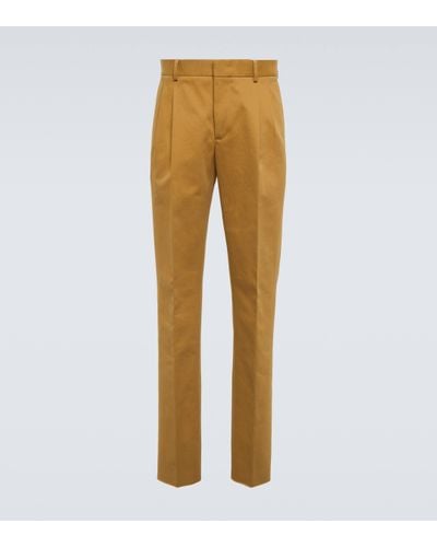 Loro Piana Straight-fit Cotton Trousers - Natural