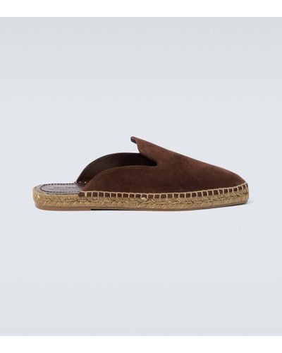 Tom Ford Jude Suede Espadrille Mules - Brown