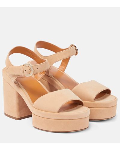 Chloé Chloe Odina Suede Sandals - Brown