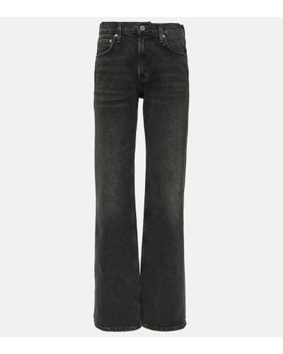 Citizens of Humanity Mid-Rise Bootcut Jeans Vidia - Schwarz