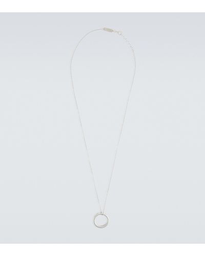 Maison Margiela Collana Number in argento sterling - Metallizzato