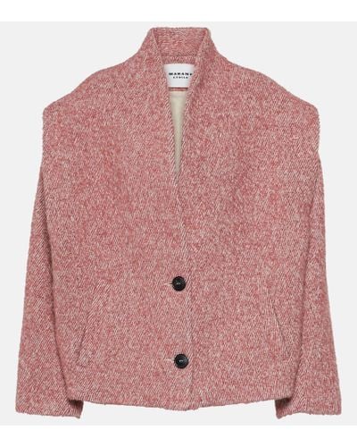 Isabel Marant Drogo Boucle Jacket - Pink