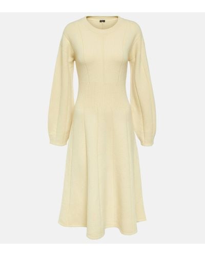 JOSEPH Wool-blend Jumper Dress - Natural