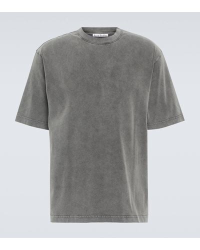 Acne Studios Embellished Cotton T-shirt - Grey