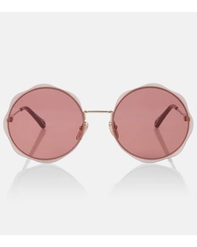 Chloé Runde Sonnenbrille Honore - Pink