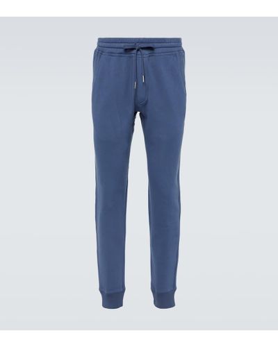 Tom Ford Cotton Jersey Sweatpants - Blue