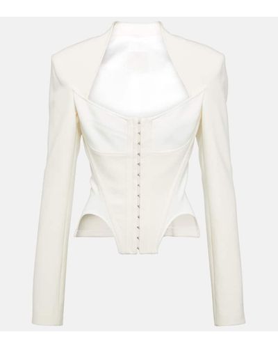 Dion Lee Arch Bustier Jacket - White