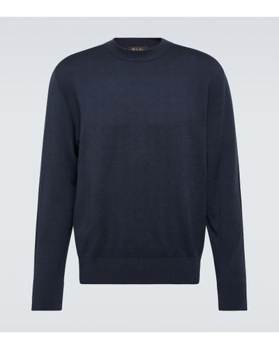 Loro Piana Renai Wool-blend Sweater - Blue
