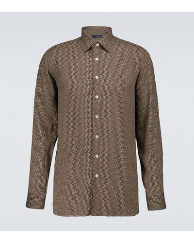 Brown Lardini Shirts for Men | Lyst