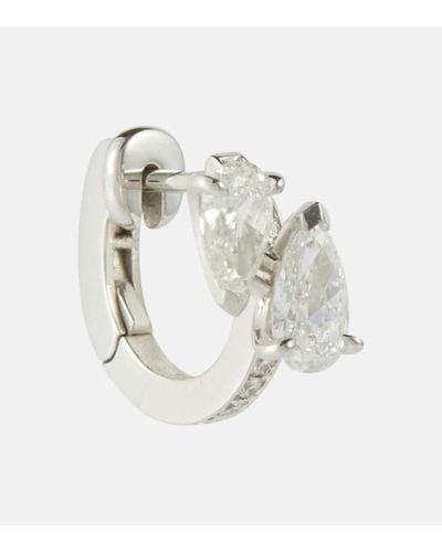 Repossi Einzelner Ohrring Serti Sur Vide aus 18kt Weissgold mit Diamanten - Weiß