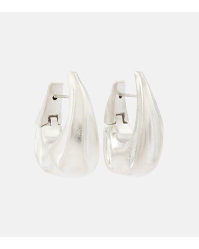 Khaite Olivia Hoop Earrings - White