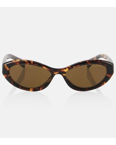 Prada Symbole Cat-eye Sunglasses - Brown