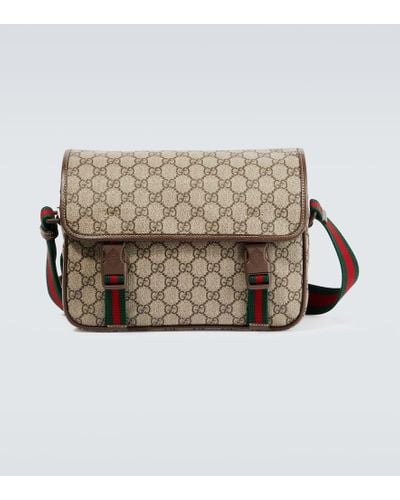 Gucci Messenger Bag GG Supreme aus Canvas - Natur