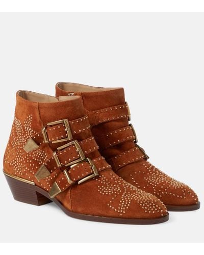 Chloé Susanna Short Boot - Brown