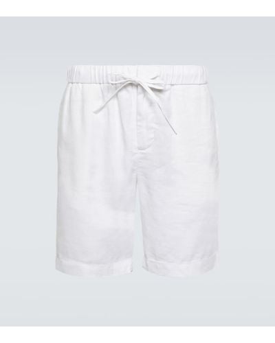 Frescobol Carioca Shorts Felipe aus Leinen und Baumwolle - Weiß