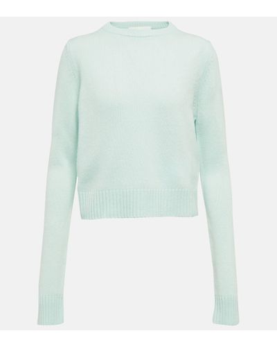 Sportmax Pull Agitare en laine et cachemire - Bleu