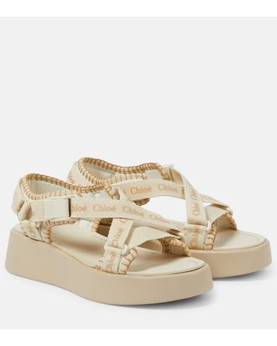 Chloé Sandalias con plataforma Mila - Neutro