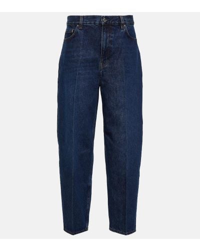 Totême Mid-Rise Tapered Jeans - Blau