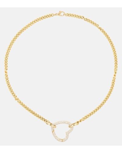 Robinson Pelham Halskette Identity aus 18kt Gelbgold mit Diamanten - Mettallic