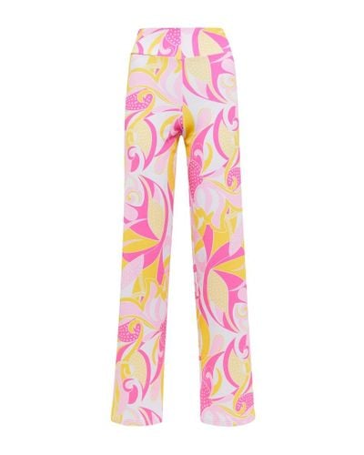 Alexandra Miro Kendal Printed Jersey Pants - Pink