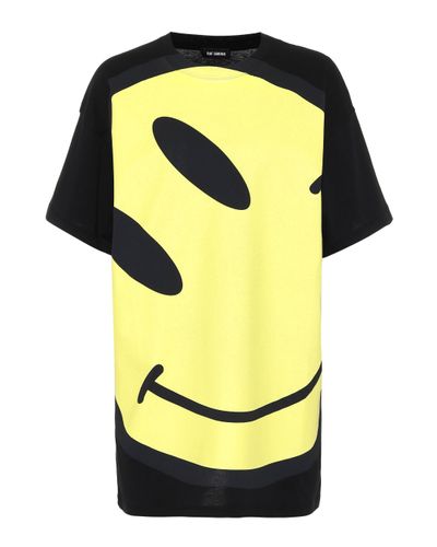 Raf Simons T-shirt imprimé en coton - Jaune