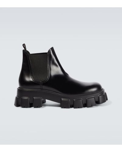 Prada Chelsea Boots MONOLITH - Schwarz