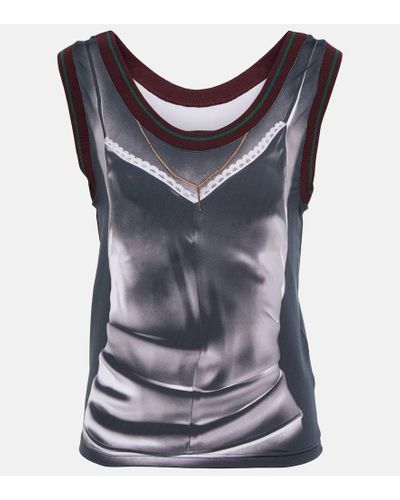 Y. Project Tank top estampado - Gris