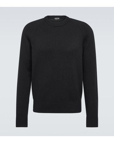 Tom Ford Cotton And Cashmere Sweater - Black
