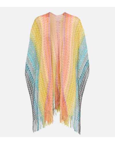 Missoni Zig-zag Knit Cape - Multicolor