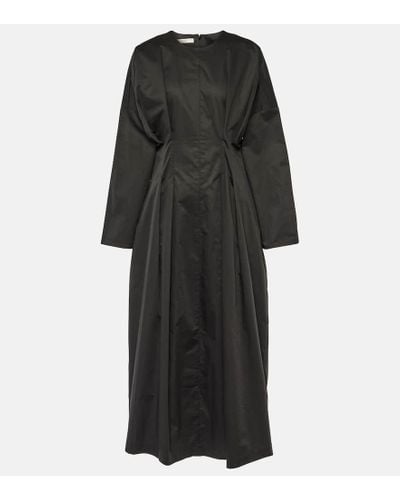 Co. Gathered Tton Midi Dress - Black