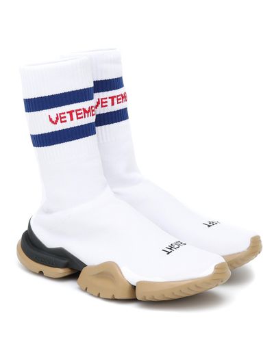 Vetements X Reebok – Baskets Sock Runner - Blanc