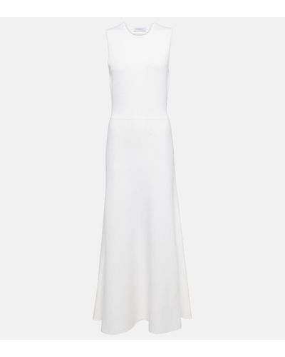 Gabriela Hearst Wool, Cashmere And Silk Maxi Dress - White