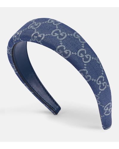Gucci Danny GG Canvas Headband - Blue