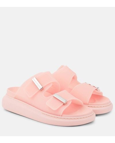 Alexander McQueen Logo Platform Sandals - Pink