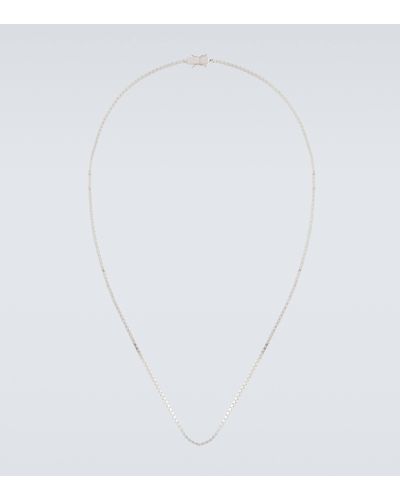 Tom Wood Collier chaine en argent - Blanc